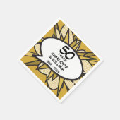 50e Golden Wedding Jubileum Fun Retro Servet (Hoek)