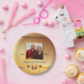 50e Golden Wedding Jubileum geweldig Papieren Bordje (Feest)