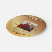 50e Golden Wedding Jubileum geweldig Papieren Bordje (Gekanteld)
