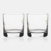 50e Golden Wedding Jubileum Gift Whisky Glas (Rechts)