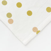 50e Golden Wedding Jubileum Gold Dust Confetti Fleece Deken (Hoek)