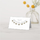 50e Golden Wedding Jubileum hart bunting Plaatskaartje (Voorkant)