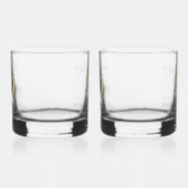 50e Golden Wedding Jubileum Matching Whisky Glas (Rechts)