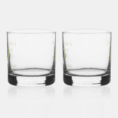 50e Golden Wedding Jubileum Matching Whisky Glas (Links)