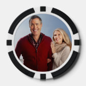 50e Golden Wedding Jubileum met Foto Poker Chips (Voorkant)