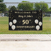 50e Golden Wedding Jubileum, naam Spandoek (Insitu)