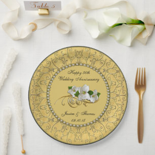 50e Golden Wedding Jubileum Paper Bord
