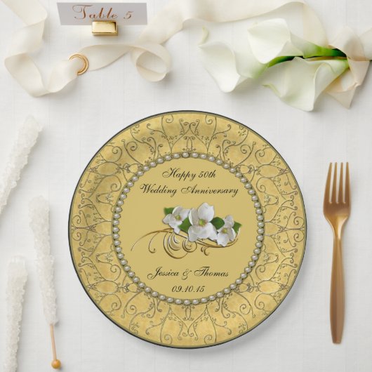 50e Golden Wedding Jubileum Paper Bord (Huwelijk)