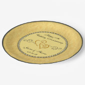 50e Golden Wedding Jubileum Paper Bord (Gekanteld)