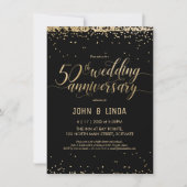 50e Golden Wedding Jubileum Party Kaart (Voorkant)