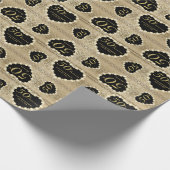 50e Golden Wedding Jubileum Pattern | DIY-tekst Cadeaupapier (Hoek)