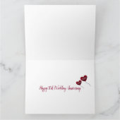 50e Golden Wedding Jubileum rode ballon groot Kaart (Binnen)