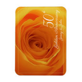 50e Golden Wedding Jubileum roos man/vrouw Magneet (Verticaal)