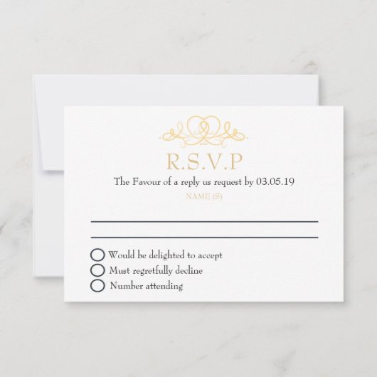 50e Golden Wedding Jubileum RSVP (Achterkant)