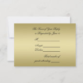 50e Golden Wedding Jubileum RSVP-kaart RSVP Kaartje (Achterkant)