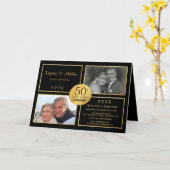 50e Golden Wedding Jubileum Uitnodiging (Gele Bloem)