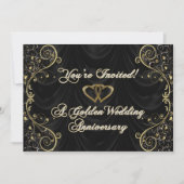 50e Golden Wedding Jubileum Uitnodiging Kaart (Voorkant)