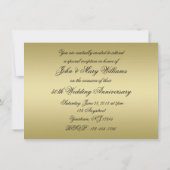 50e Golden Wedding Jubileum Uitnodiging Kaart (Achterkant)