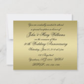 50e Golden Wedding Jubileum Uitnodiging Kaart (Achterkant)