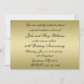 50e Golden Wedding Jubileum Uitnodiging Kaart (Achterkant)