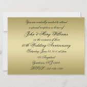 50e Golden Wedding Jubileum Uitnodiging Kaart (Achterkant)