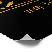 50e Golden Wedding Persoonlijke Foto Collage Poster (Hoek)