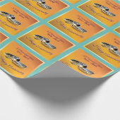 50e ✨💛 Golden Wedding Rings Jubileum Cadeaupapier (Hoek)