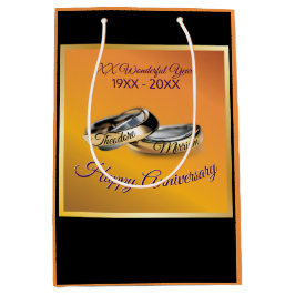 50e ✨💛 Golden Wedding Rings Jubileum Medium Cadeauzakje