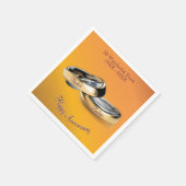 50e ✨💛 Golden Wedding Rings Jubileum Servet (Hoek)