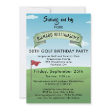 50E GOLFVERJAARDAG MET T-SHIRT