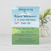 50E GOLFVERJAARDAG MET T-SHIRT KAART (Staand voorkant)