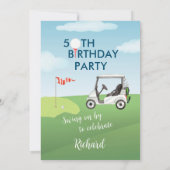 50E GOLFVERJAARDAG MET T-SHIRT KAART (Achterkant)