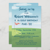 50E GOLFVERJAARDAG MET T-SHIRT KAART (Voorkant / Achterkant)