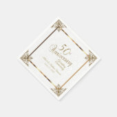 50e  Goud Jubileum Ontwerp Servet (Hoek)