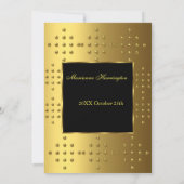 50e goud - Jubileum op de verjaardag Kaart (Achterkant)