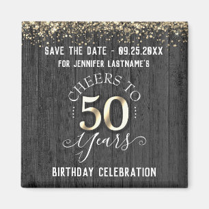 50e gouddag Bewaar de datum Magneet