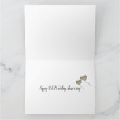 50e gouden Ballon voor weddenschappen Jubileum Kaart (Binnen)