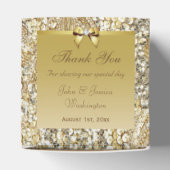 50e gouden bruiloft Jubileum Custom dank u Bedankdoosjes (Bovenkant)