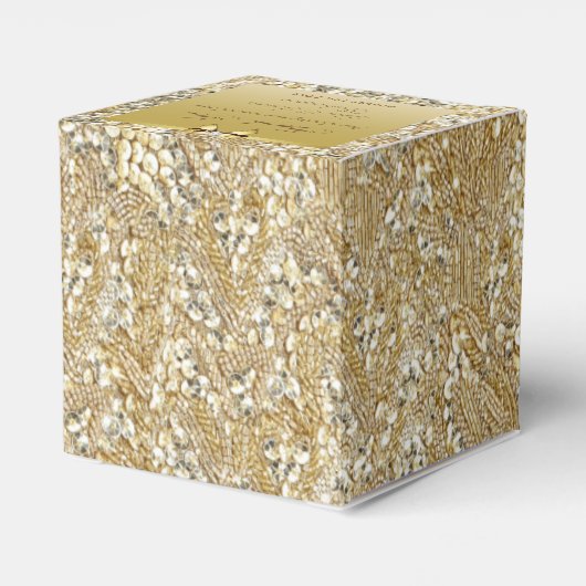 50e gouden bruiloft Jubileum Custom dank u Bedankdoosjes (Achterkant)