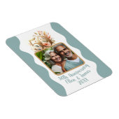 50e gouden bruiloft Jubileum foto Keepsake Magneet (Rechterzijde)