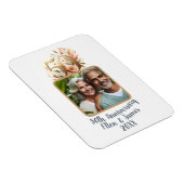 50e gouden bruiloft Jubileum foto Keepsake Magneet (Rechterzijde)