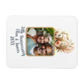 50e gouden bruiloft Jubileum foto Keepsake Magneet (Horizontaal)