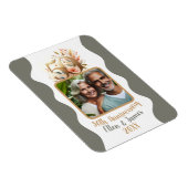 50e gouden bruiloft Jubileum foto Keepsake Magneet (Rechterzijde)