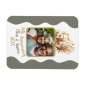 50e gouden bruiloft Jubileum foto Keepsake Magneet (Horizontaal)