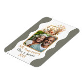 50e gouden bruiloft Jubileum foto Keepsake Magneet (Linkerzijde)