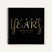 50e gouden bruiloft Jubileum gastenboek Notitieboek (Voorkant)