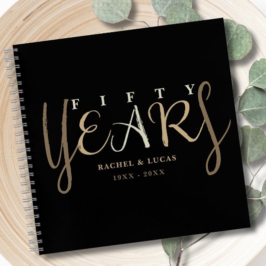 50e gouden bruiloft Jubileum gastenboek Notitieboek