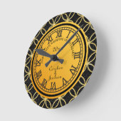 50e gouden bruiloft Jubileum glitter Ronde Klok (Hoek)