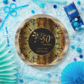 50e gouden bruiloft / Jubileum Papieren Bordje (Feest)