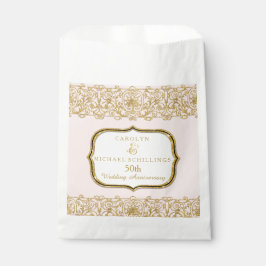 50e gouden bruiloft Jubileum roze viering Bedankzakje